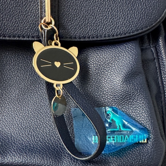 Navy Blue Backpack with Gold Accents!! Beautiful🔥🔥🔥🔥 - Picture 4 of 8